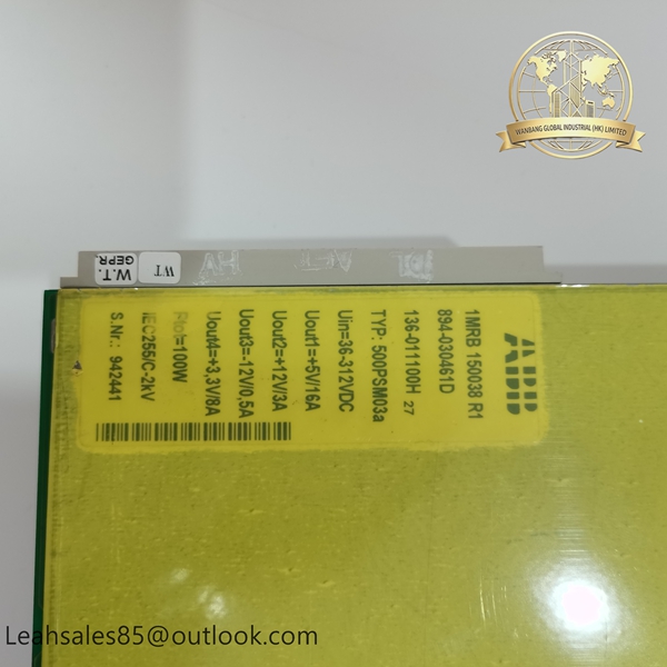 ABB 500PSM03a 1MRB150038R1 Power Supply Monitoring Module