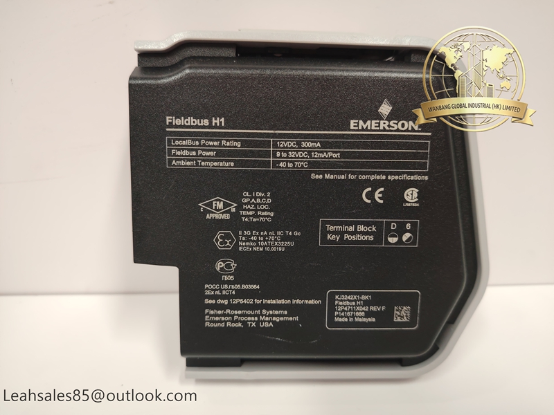 Emerson KJ3242X1-BK1 12P4711X042 DeltaV S-Series FOUNDATION Fieldbus H1 Card